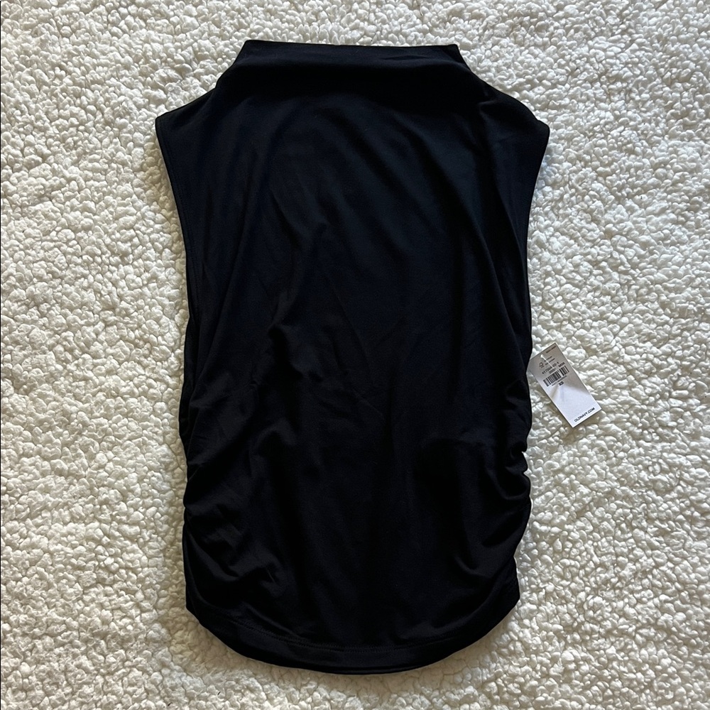 NWT Old Navy Black Ruched Tank Top (XS)